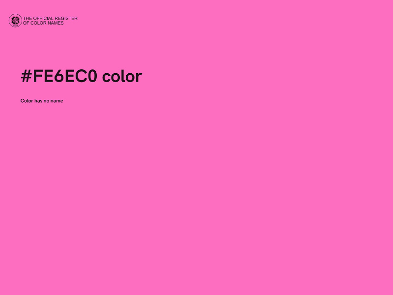 #FE6EC0 color image