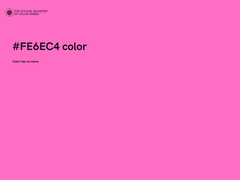 #FE6EC4 color image