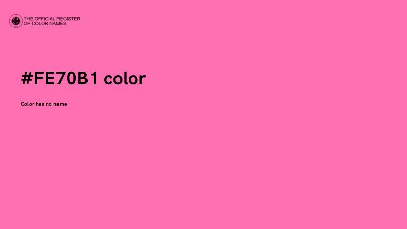 #FE70B1 color image