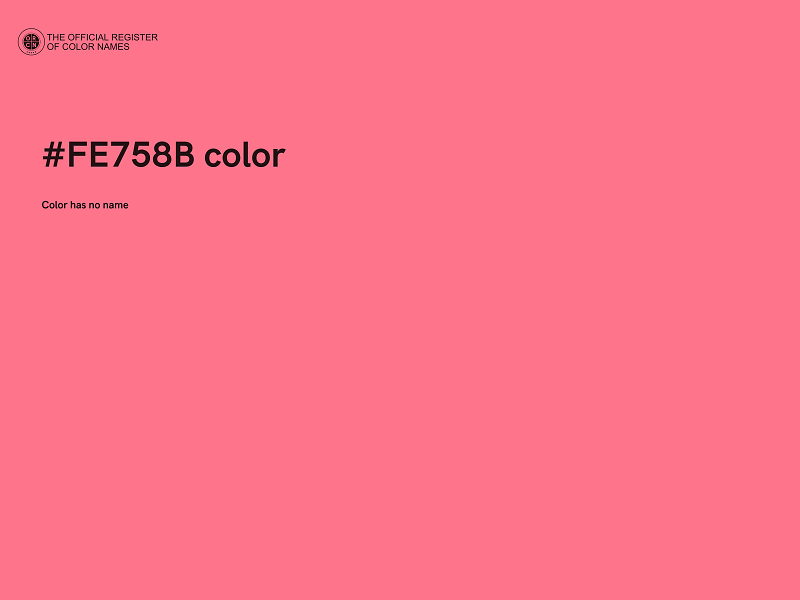 #FE758B color image
