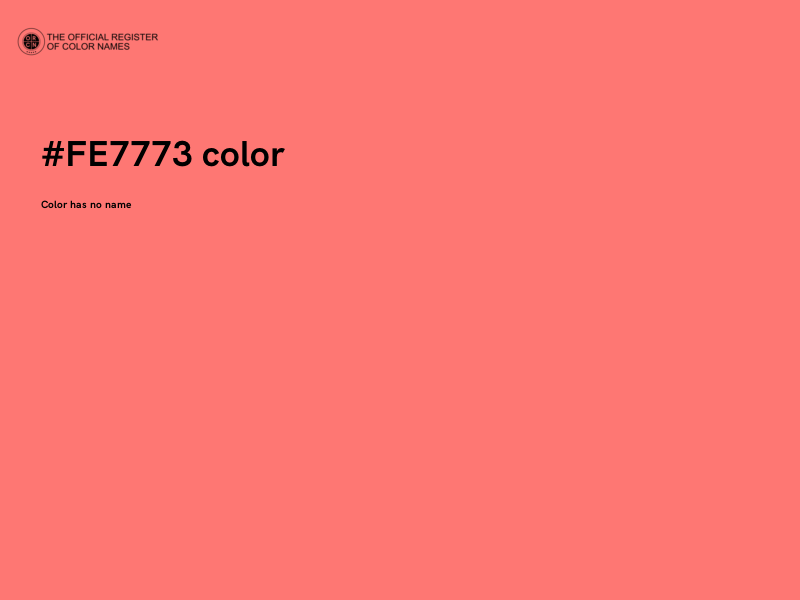 #FE7773 color image