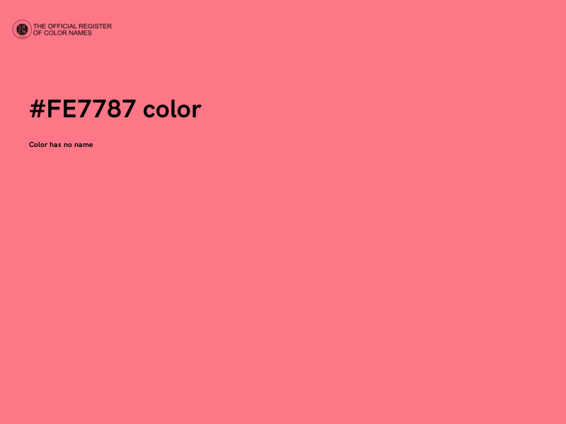 #FE7787 color image