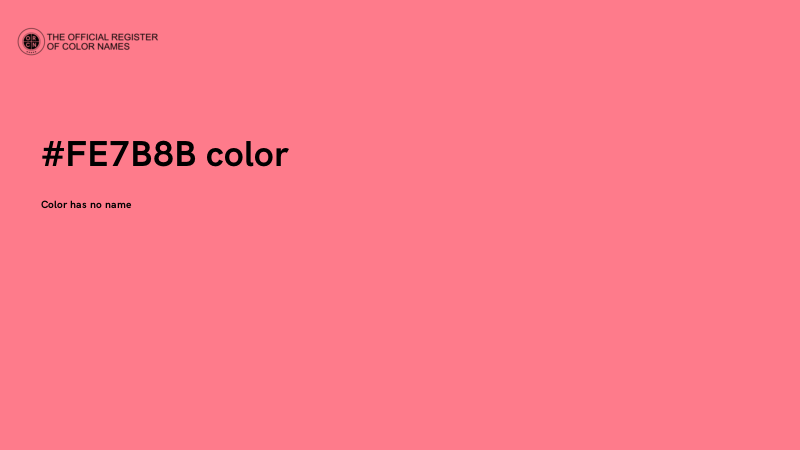 #FE7B8B color image