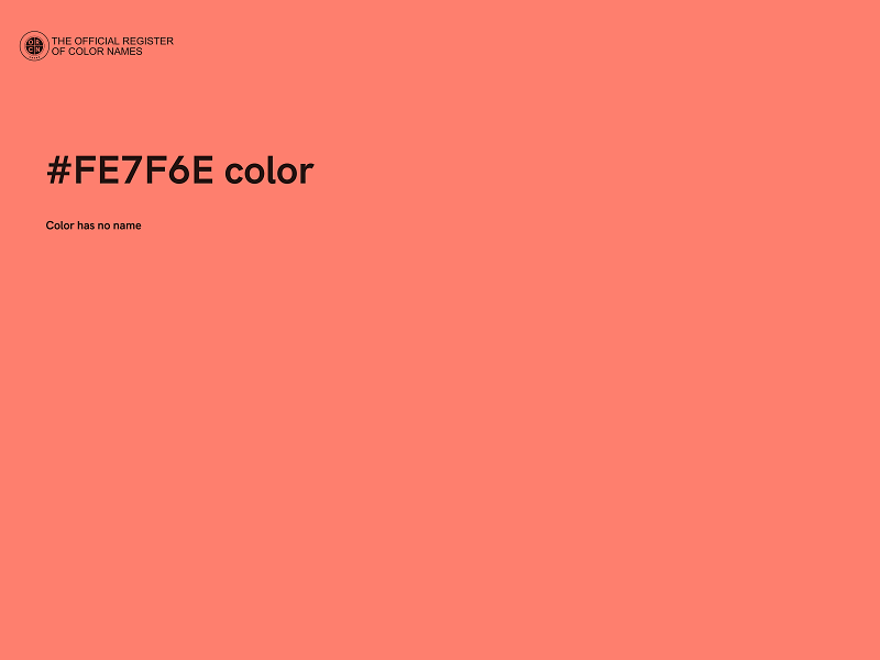#FE7F6E color image