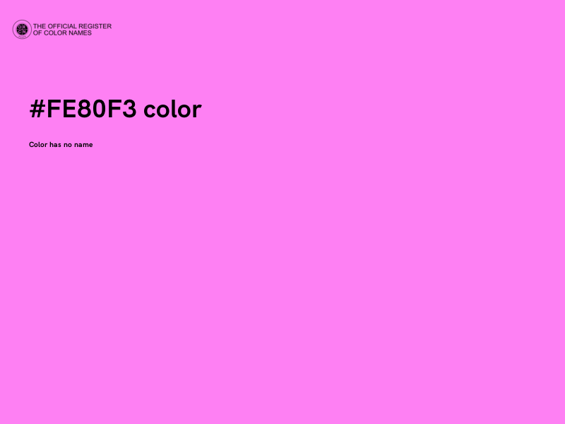 #FE80F3 color image