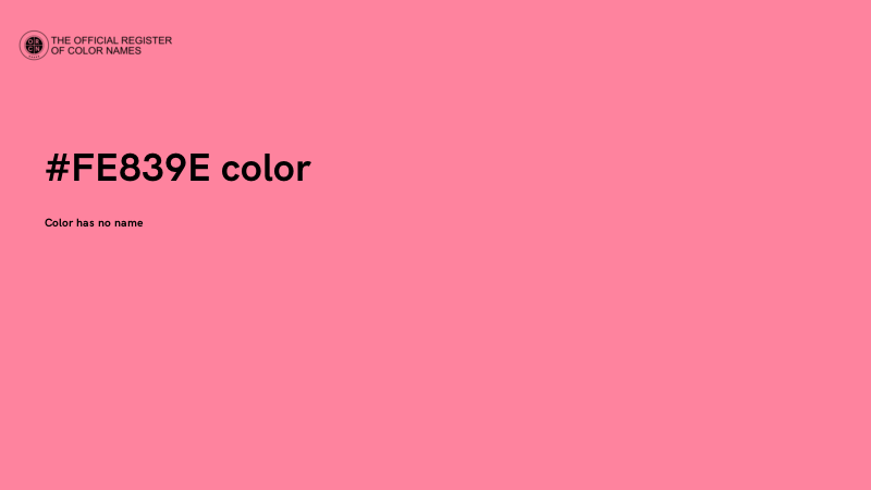 #FE839E color image