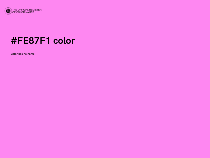 #FE87F1 color image