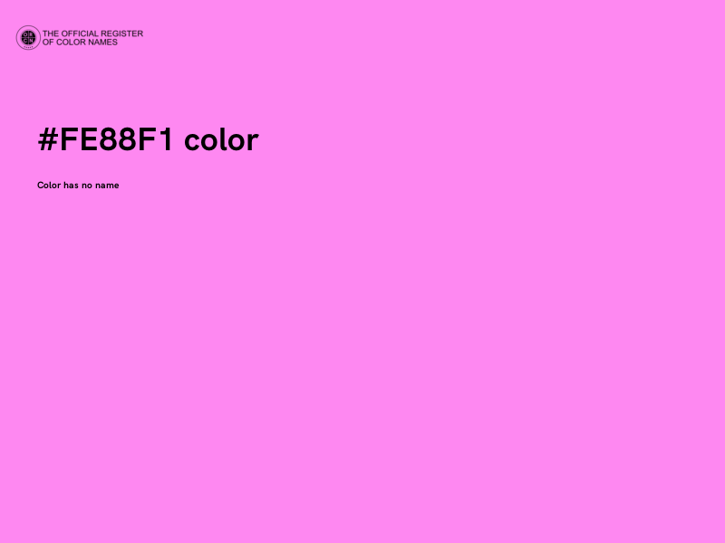 #FE88F1 color image