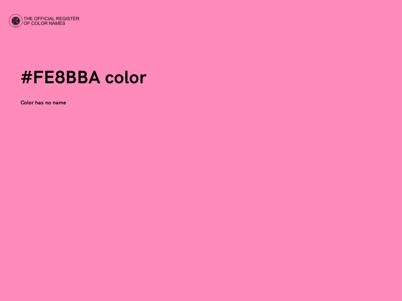 #FE8BBA color image