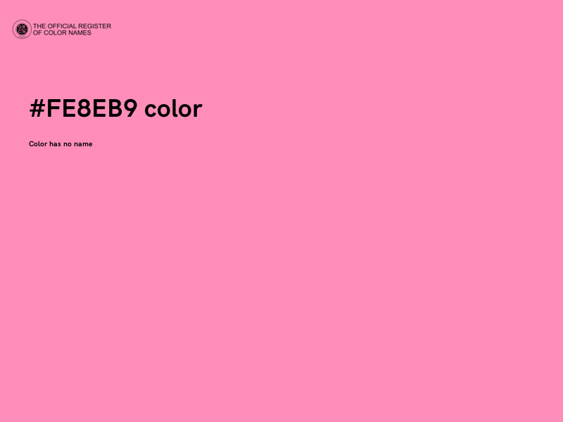 #FE8EB9 color image