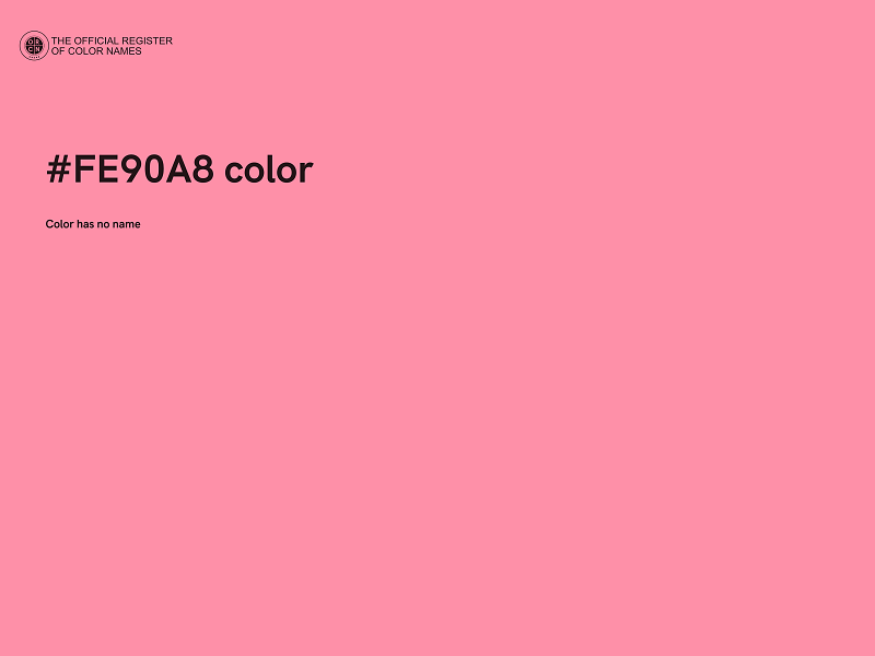 #FE90A8 color image