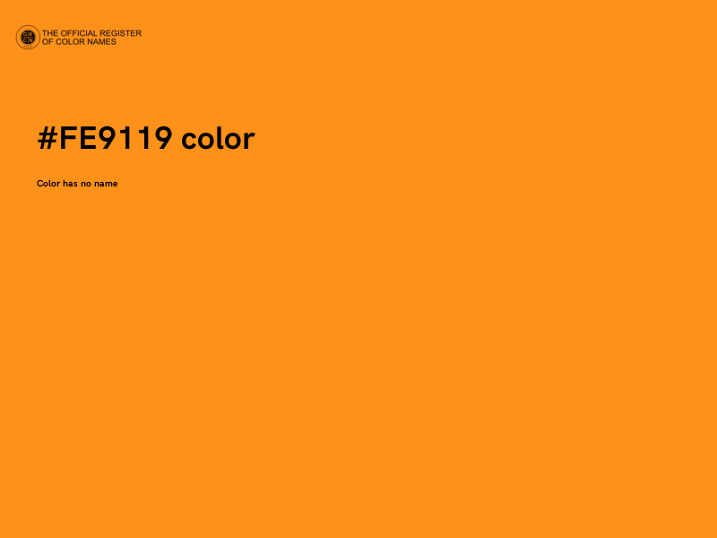 #FE9119 color image