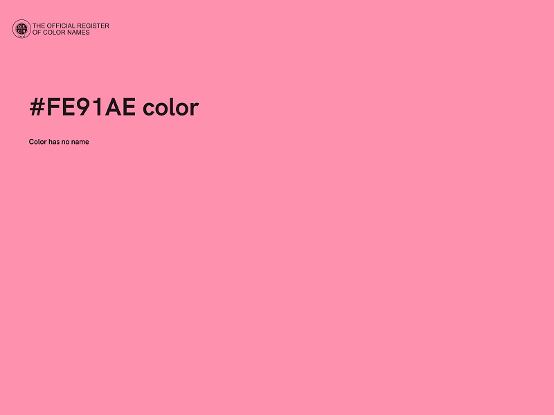 #FE91AE color image
