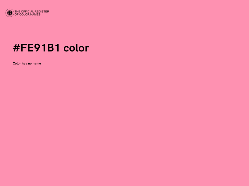 #FE91B1 color image