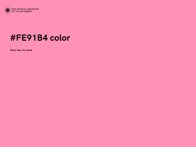 #FE91B4 color image
