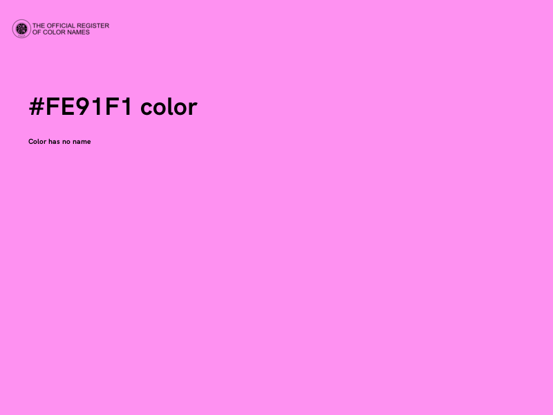 #FE91F1 color image