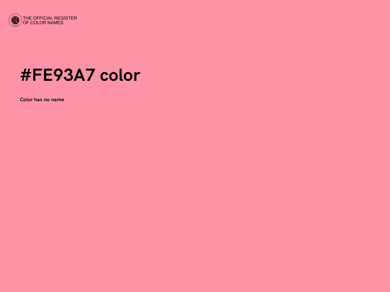 #FE93A7 color image