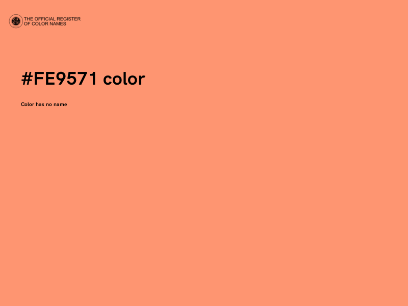 #FE9571 color image