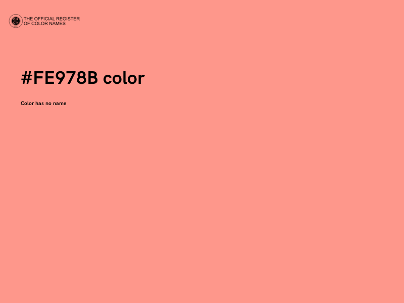#FE978B color image