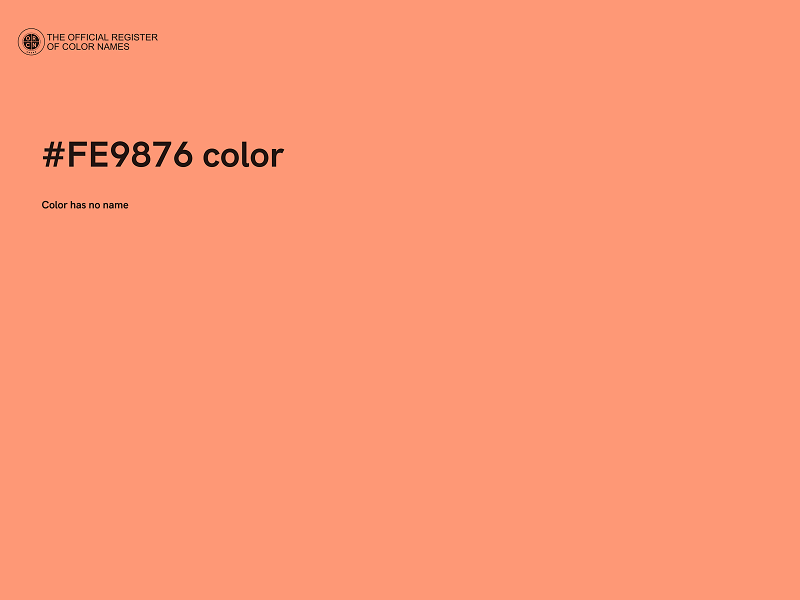 #FE9876 color image