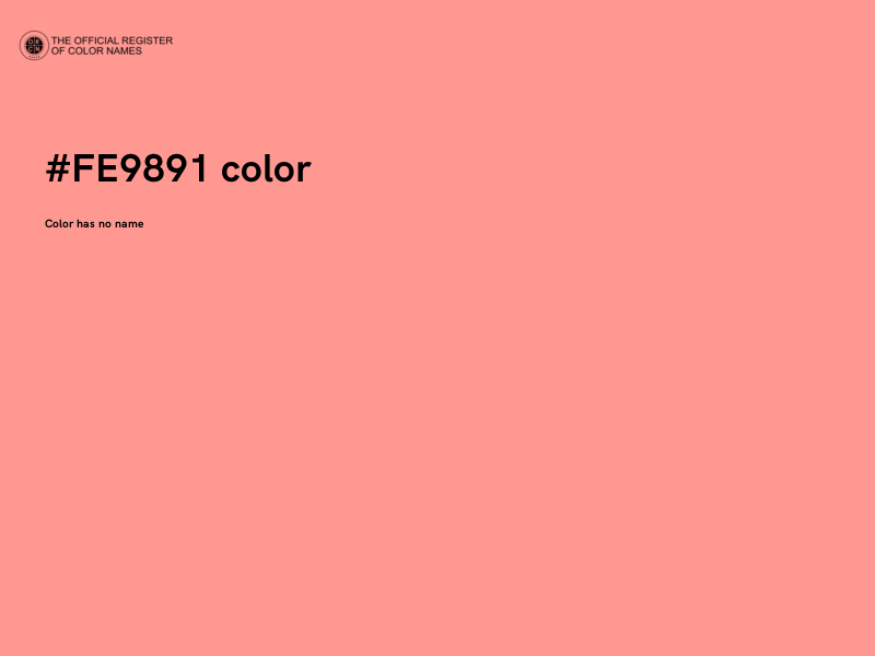 #FE9891 color image