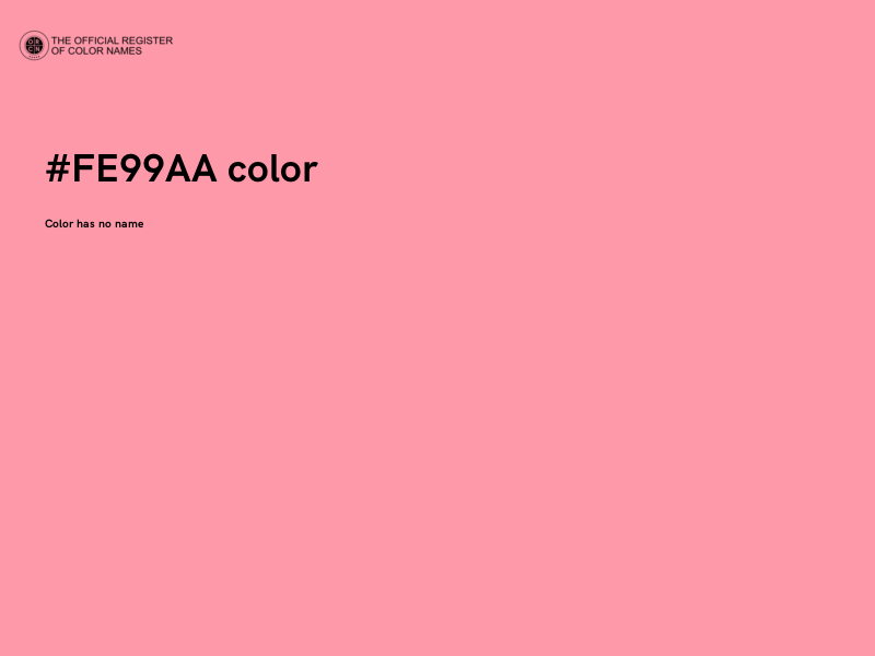 #FE99AA color image