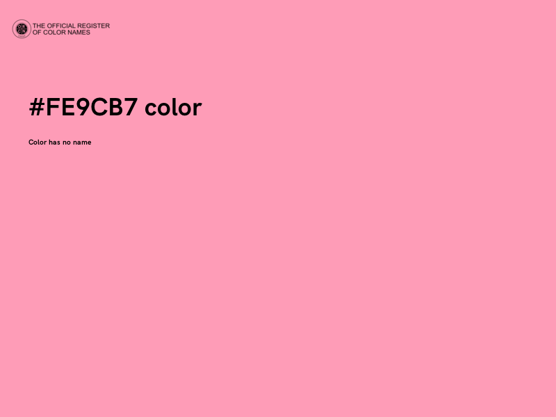 #FE9CB7 color image