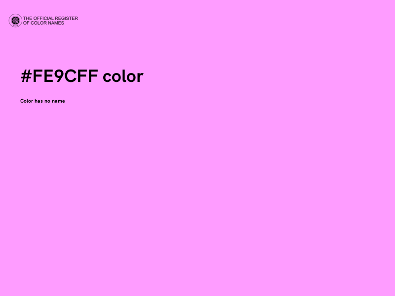 #FE9CFF color image