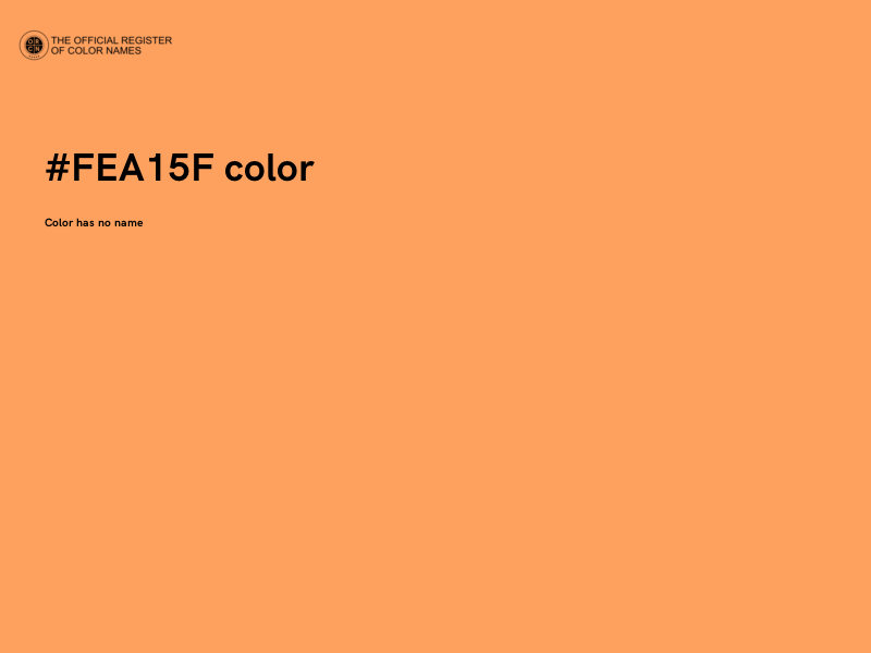 #FEA15F color image