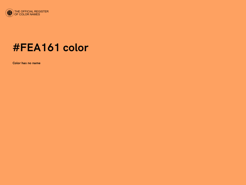 #FEA161 color image