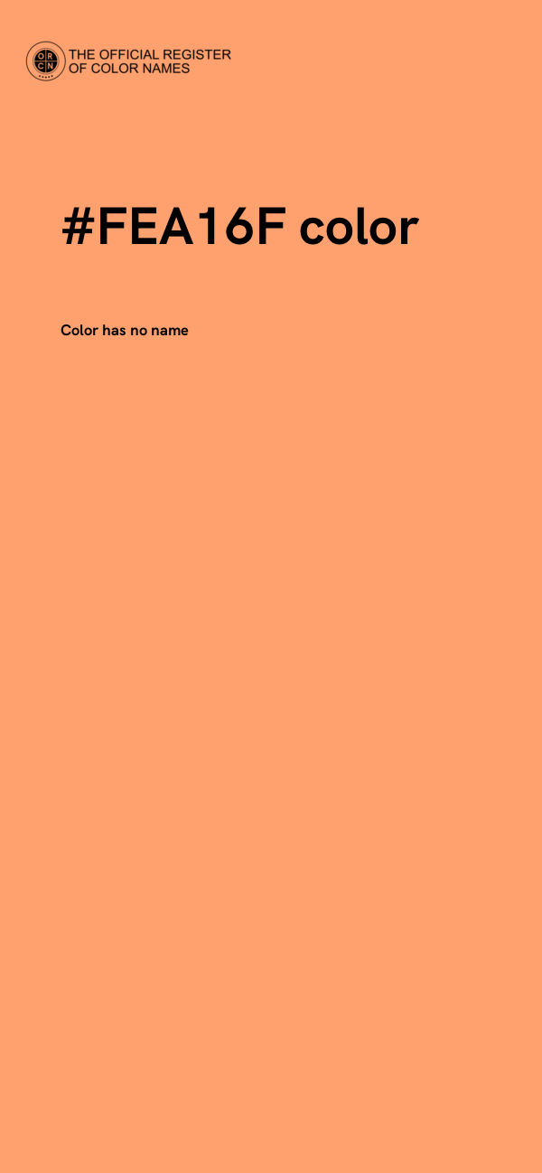 #FEA16F color image