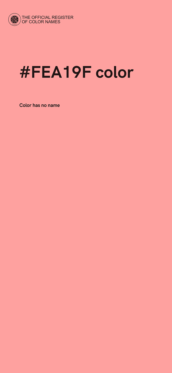 #FEA19F color image