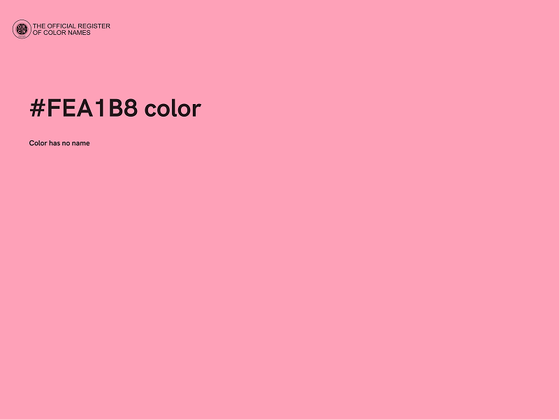 #FEA1B8 color image