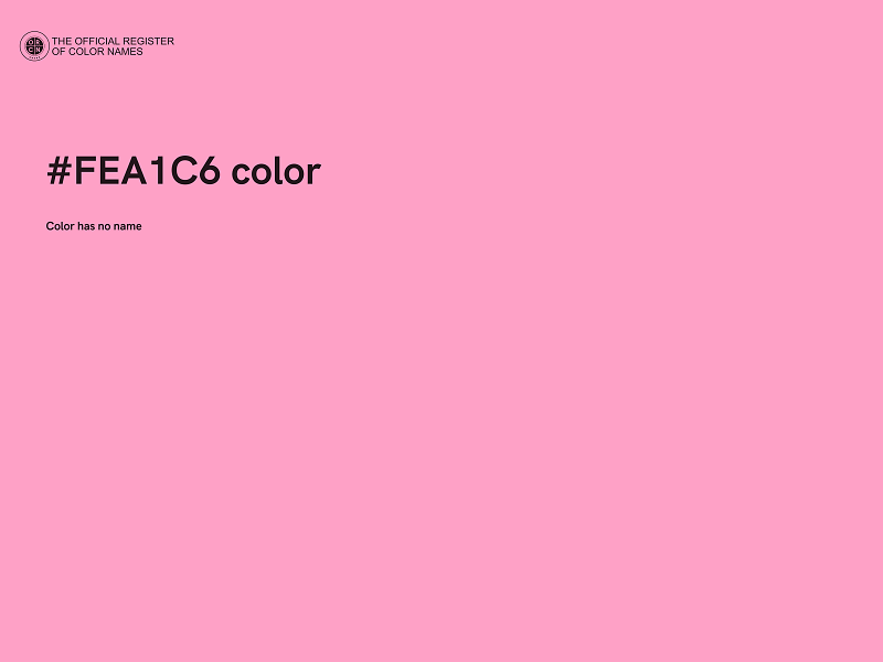 #FEA1C6 color image