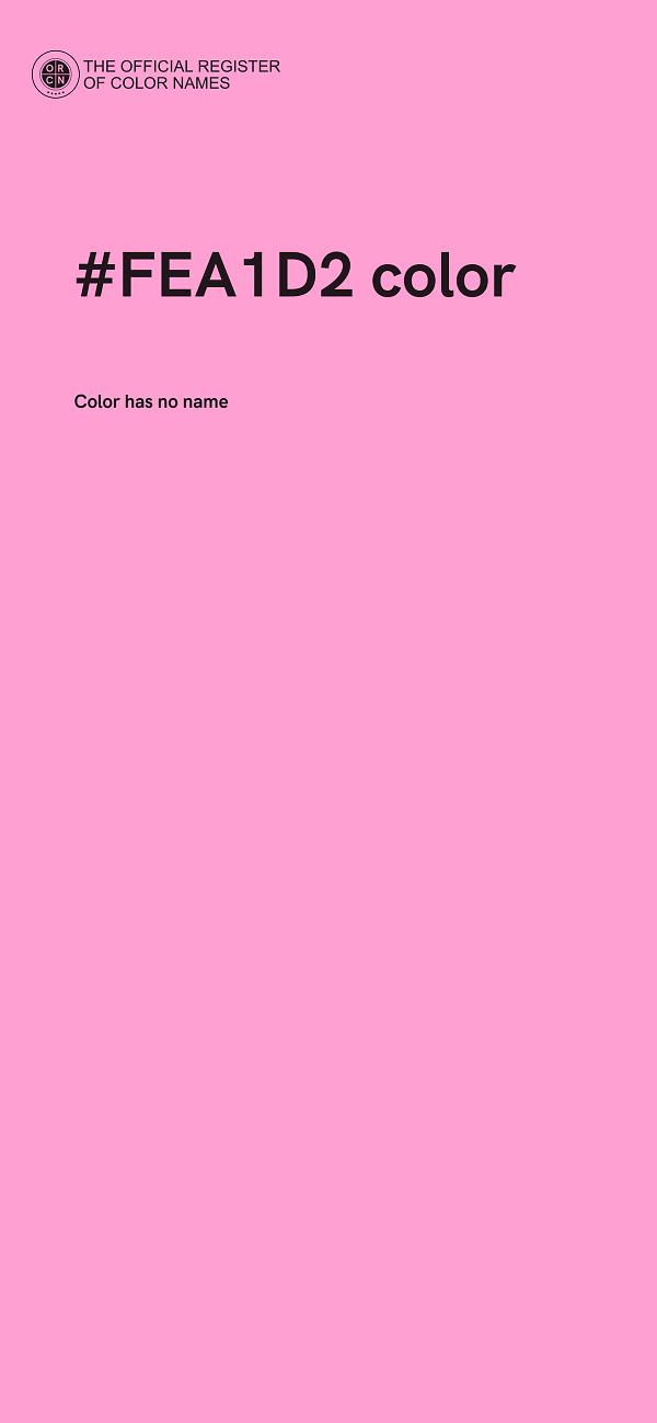 #FEA1D2 color image