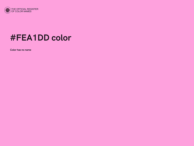 #FEA1DD color image