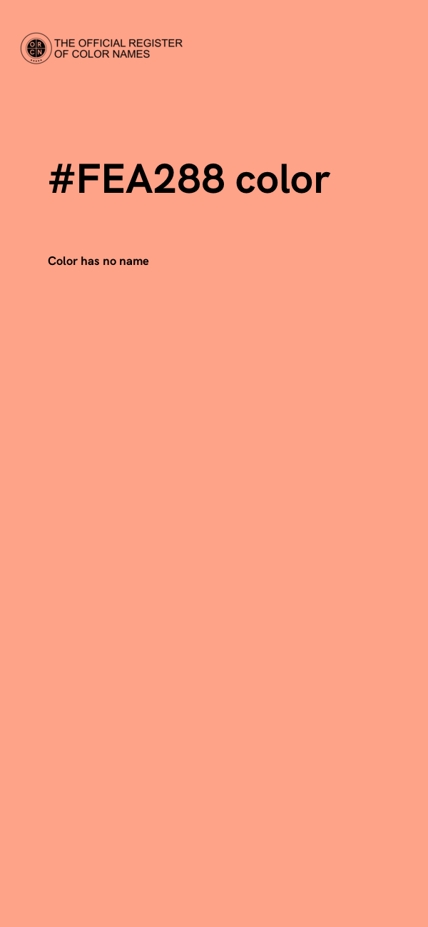 #FEA288 color image