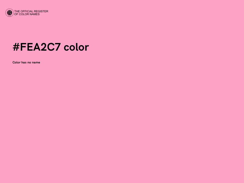 #FEA2C7 color image