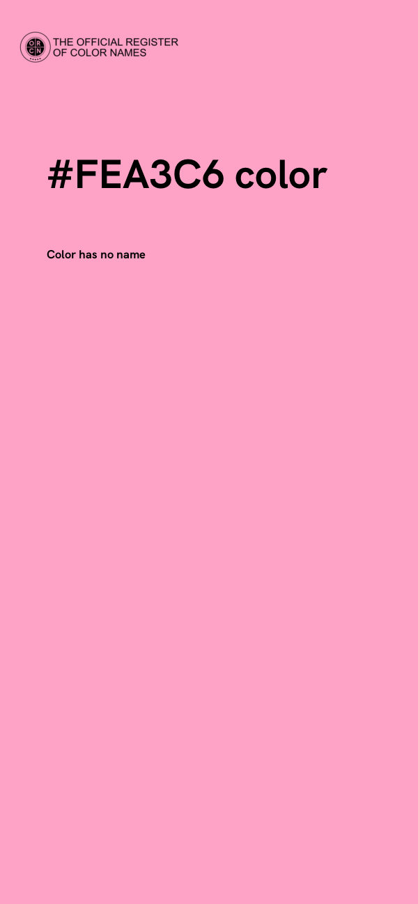 #FEA3C6 color image
