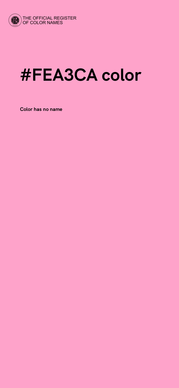#FEA3CA color image