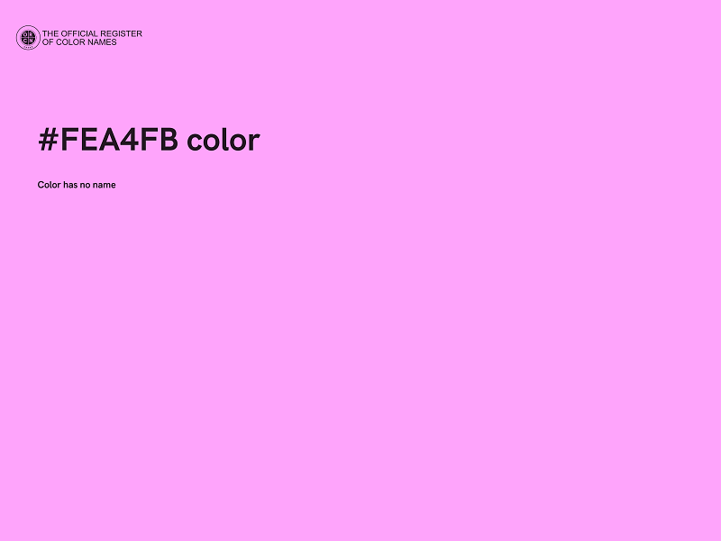 #FEA4FB color image