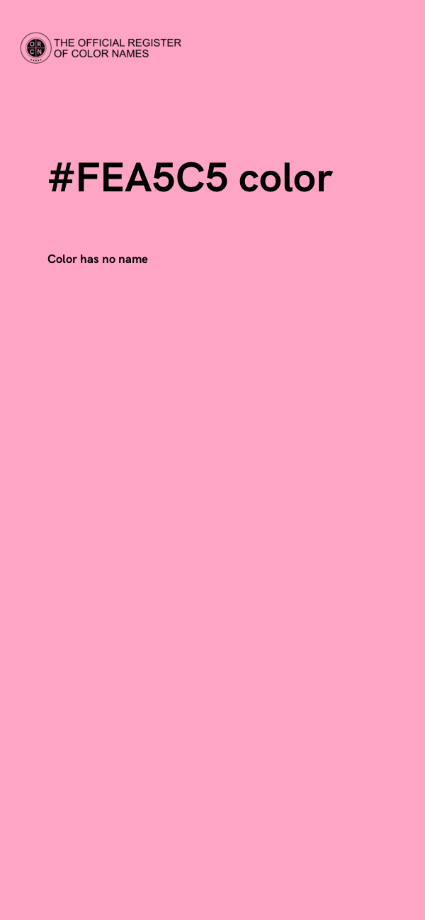 #FEA5C5 color image