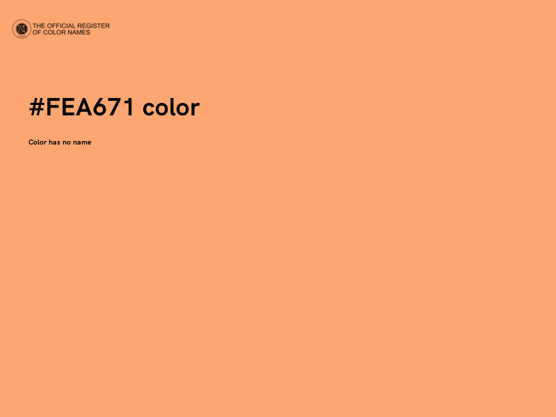 #FEA671 color image