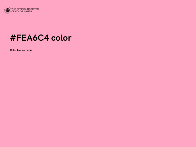 #FEA6C4 color image