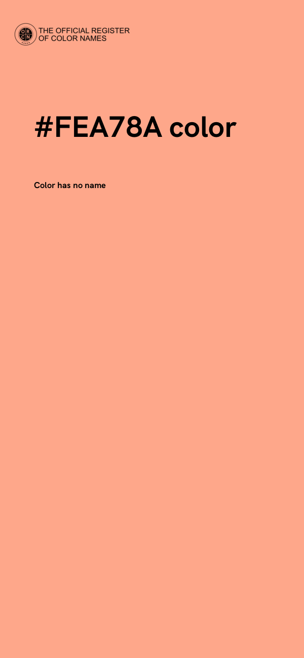 #FEA78A color image