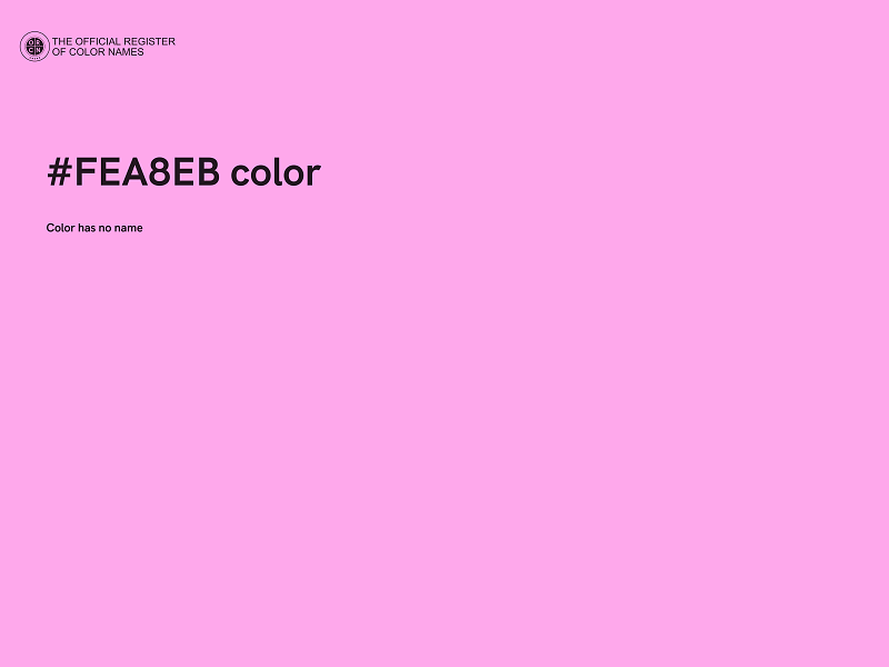 #FEA8EB color image