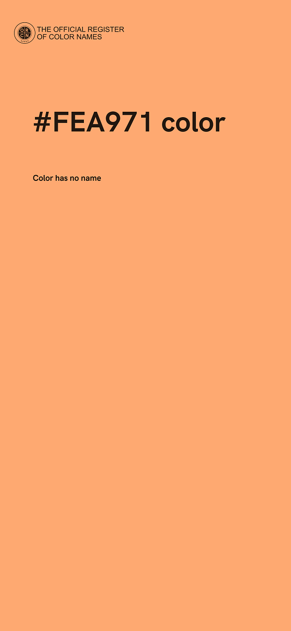 #FEA971 color image