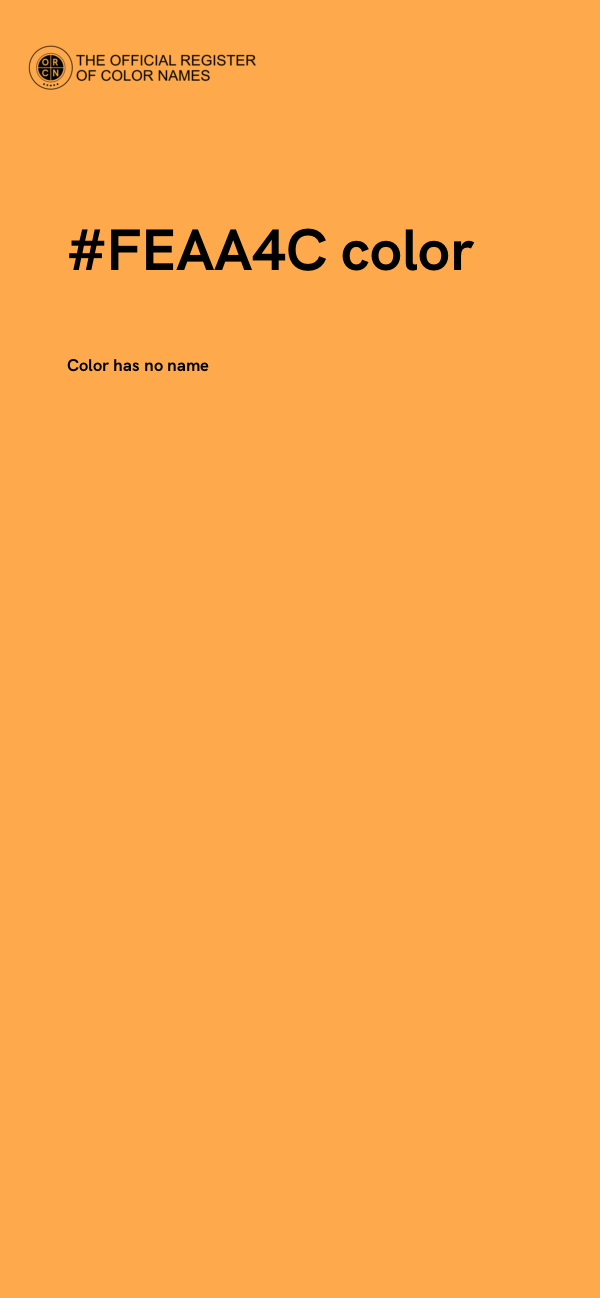 #FEAA4C color image