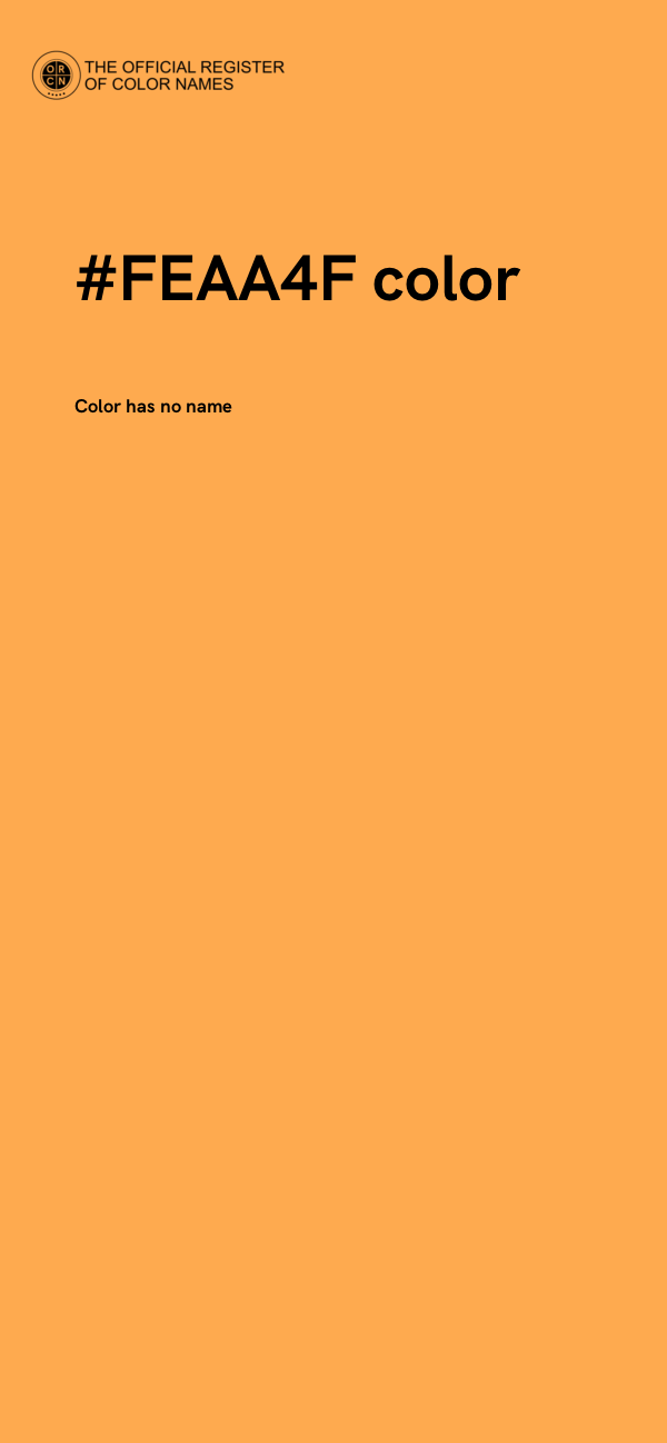#FEAA4F color image