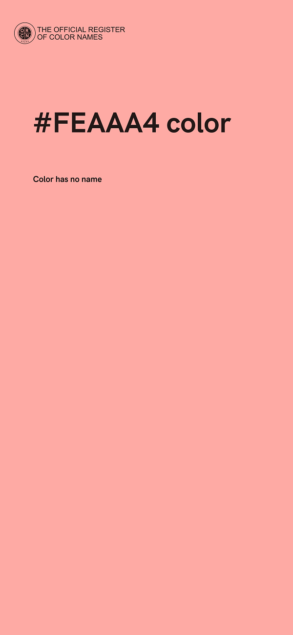 #FEAAA4 color image